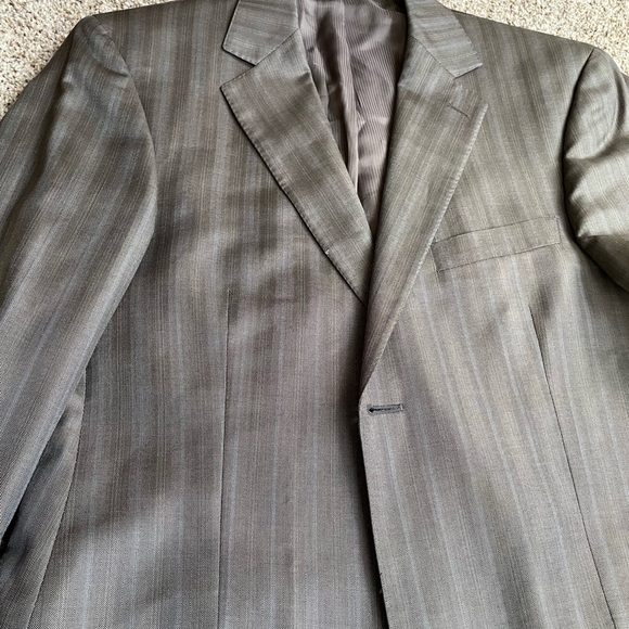 Collezioni L’Uomo Made In Italy Seta Silk And Wool Mens 2 Button Blazer Size 40R - Picture 11 of 13